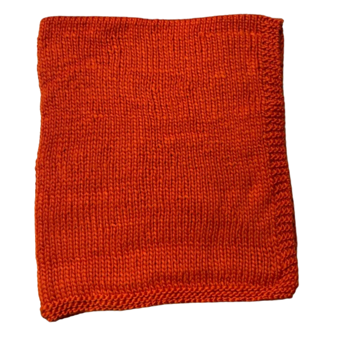 Orange Large Knit Name Blanket Woodley Home